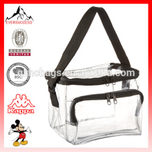 Clear PVC Lunch Bag with Front Pocket Lunch Storage Box